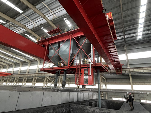 Mobile Coke Handling Bridge Crane for Anode Carbon Baking 