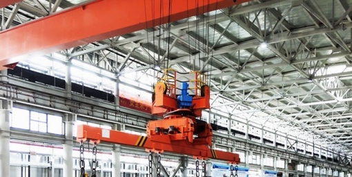 Structure composition of clamp crane